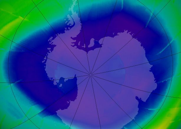 Dziura Ozonowa w 2009 roku (fot. flickr.com by NASA Goddard Photo and Video)