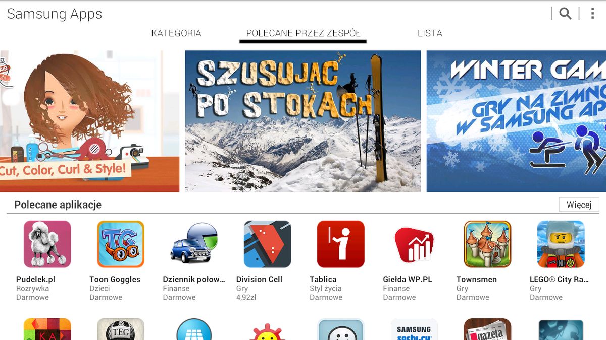 Samsung Apps z odświeżonym interfejsem 1
