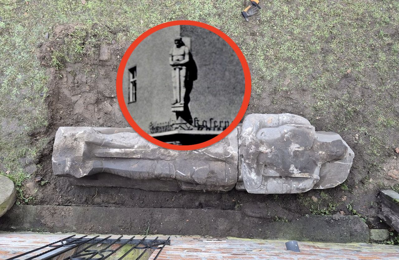 Odkrycie na placu budowy. Przedwojenny posąg znaleziony w Kostrzynie nad Odrą