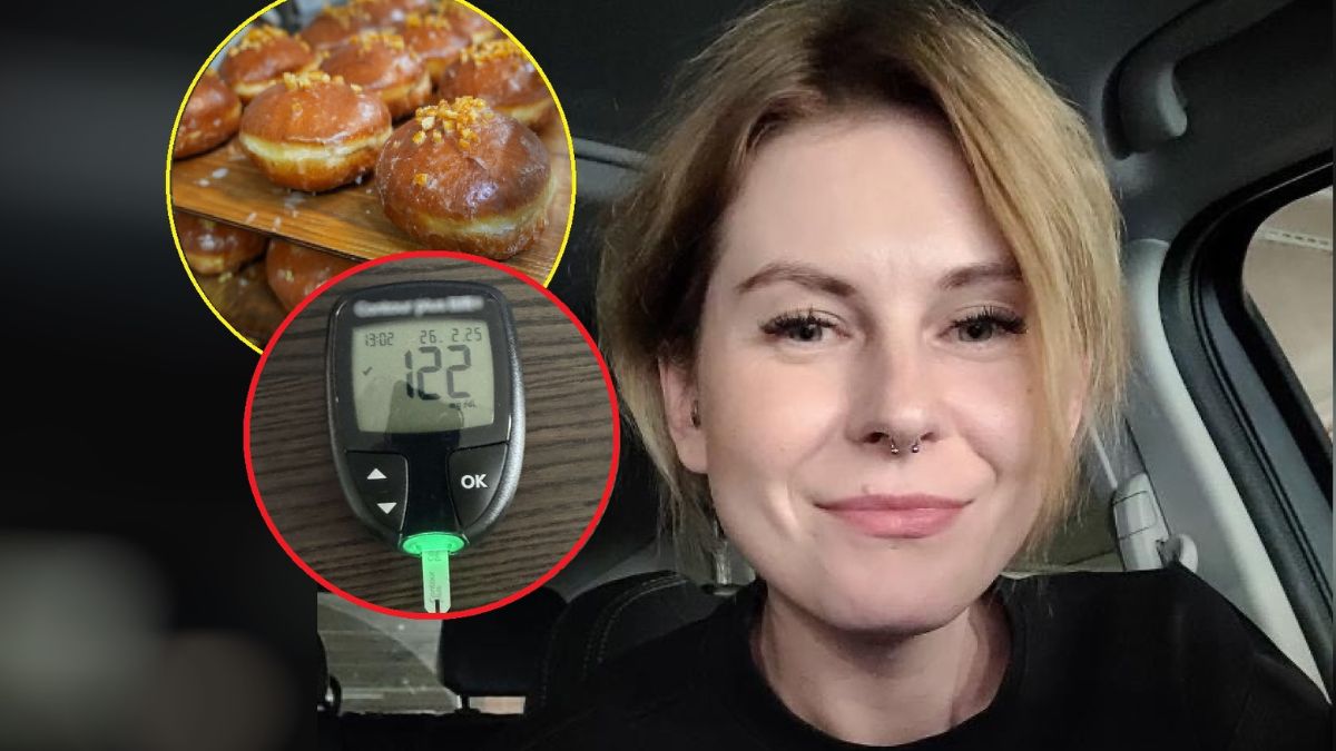 Zmierzyłam poziom glukozy we krwi po zjedzeniu 2,5 pączka