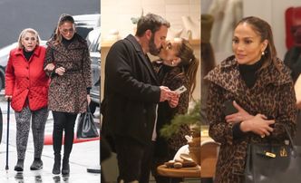 Jennifer Lopez obdarowuje Bena Afflecka całusem na zakupach, podczas gdy ten ZNUDZONY zerka w telefon (ZDJĘCIA)
