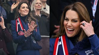 Uchachana Kate Middleton pokazała się publicznie po raz pierwszy od aresztowania Andrzeja. Dobra mina do złej gry? (ZDJĘCIA)