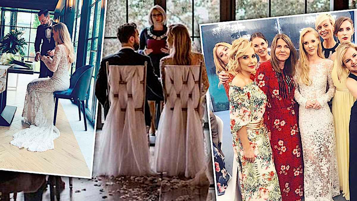 Magda Łucyan ślub zdjęcia suknia