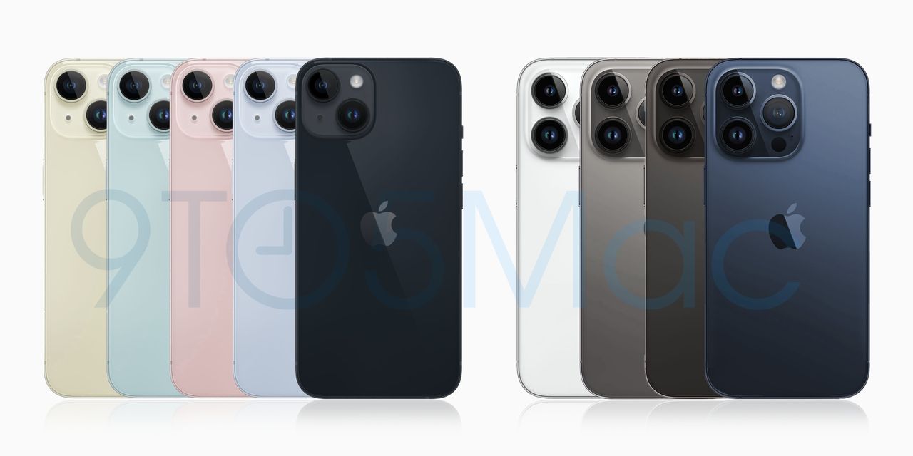 iPhone 15 i 15 Pro: wizualizacja wersji kolorystycznych na podstawie przecieków