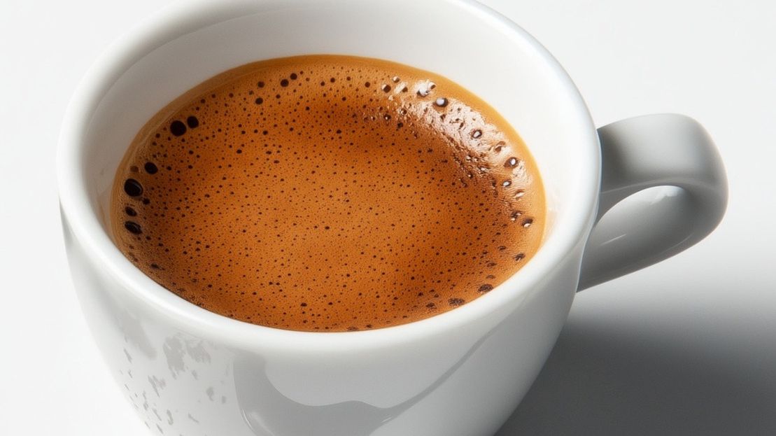 Kawa w białym kubku