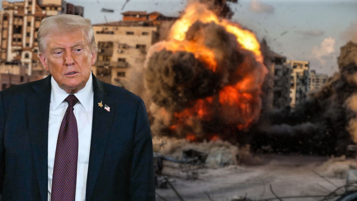 Donald Trump / Izraelskie bombardowania Strefy Gazy