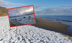 Lodowe tsunami na Helu. Wdziera się na brzeg