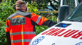 Wypadek na DK 28 w Zembrzycach. Droga zablokowana. Utrudnienia w ruchu pomiędzy Wadowicami a Nowym Sączem