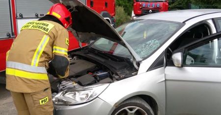 Wypadek w Żurawnikach (foto)