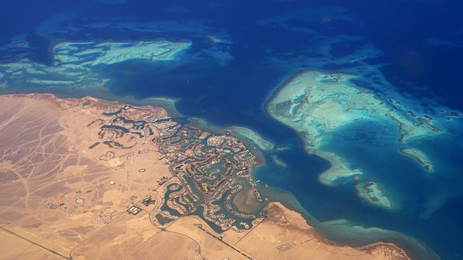 El Gouna z lotu ptaka
