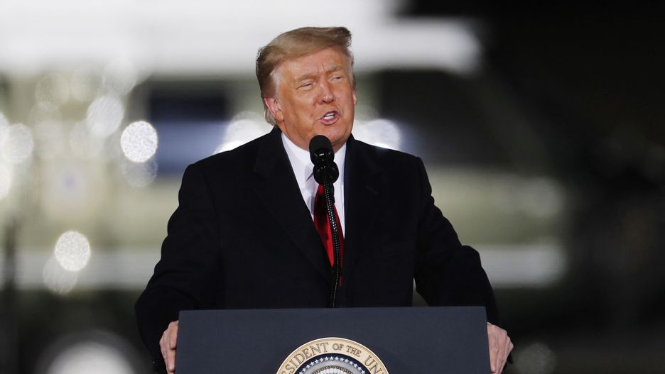 USA. Donald Trump na wiecu