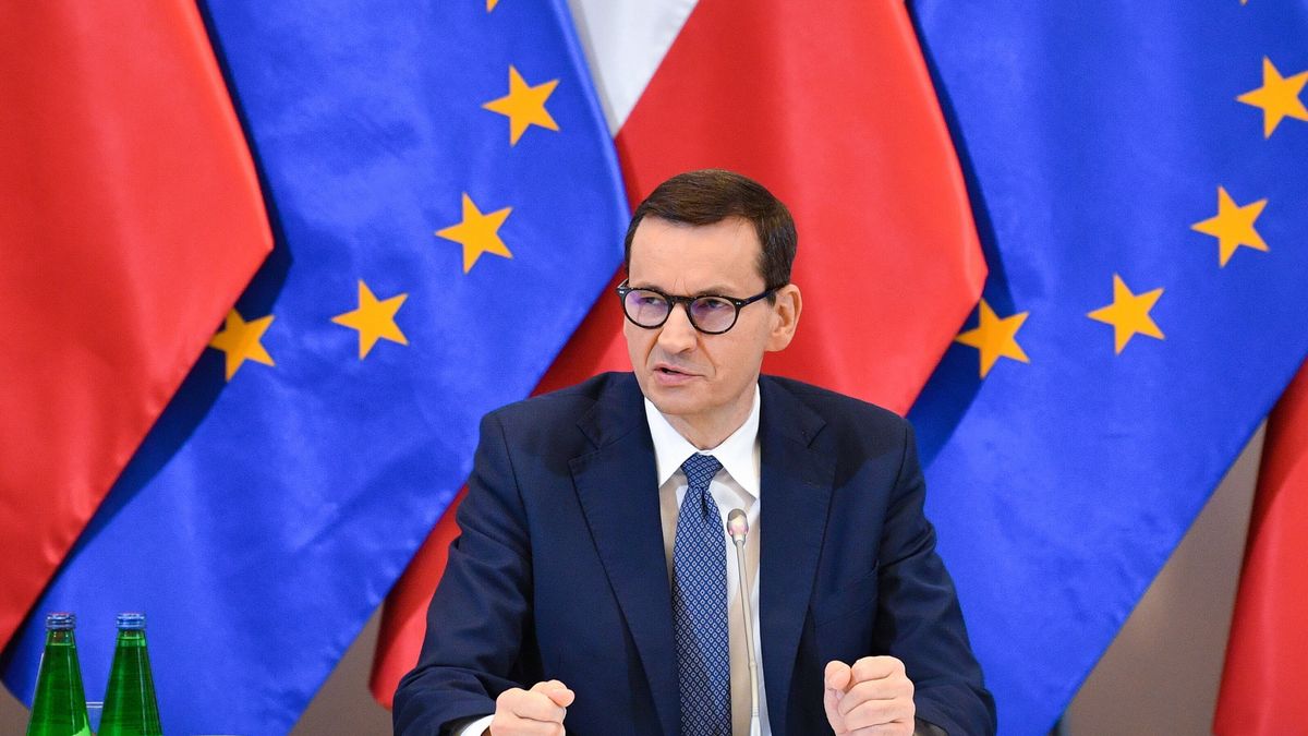 Warszawa, 17.10.2022. Premier Mateusz Morawiecki podczas wspólnej z kierownictwem MSWiA odprawy z wojewodami, 17 bm. w Ministerstwie Spraw Wewnętrznych i Administracji w Warszawie, 17 bm. (jm) PAP/Radek Pietruszka