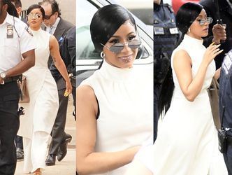 Wystylizowana Cardi B przybywa na kolejne posiedzenie sądu