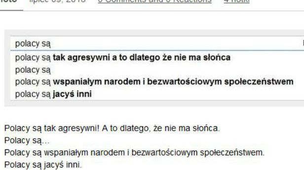 Wiersze z Google, czyli (prawie) cała prawda o Polakach. Twórzcie razem z nami! 1