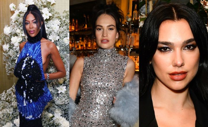 Afterparty po rozdaniu nagród BAFTA: młodzieńcza Naomi Campbell, odmieniona Lily James, mroczna Dua Lipa... (ZDJĘCIA)