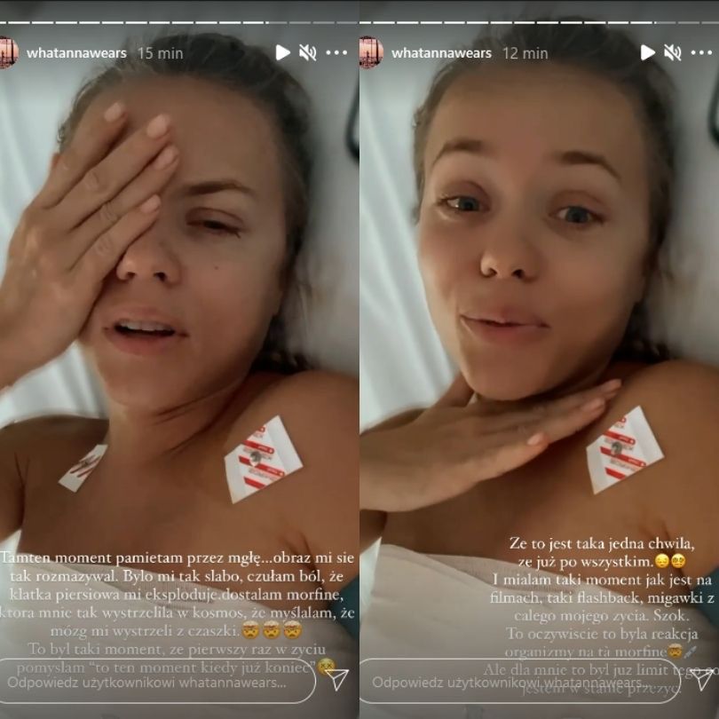 Anna Skura znów nagrywa ze szpitalnego łóżka