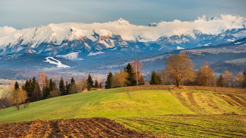 Widok na Tatry z Czarnej Góry