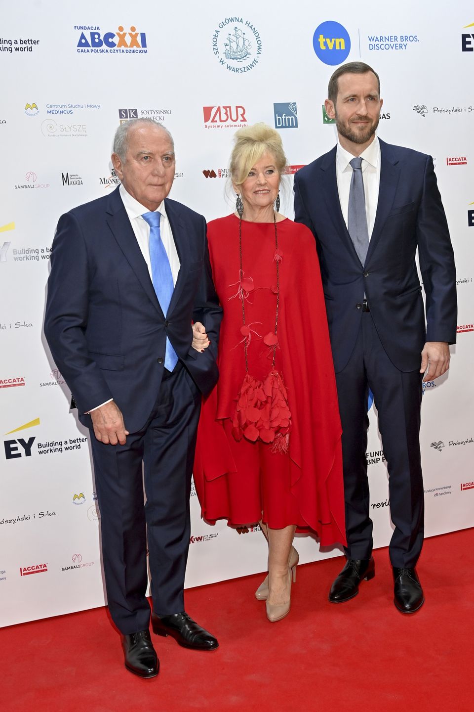 Rodzina Niemczyckich na gali akcji "Cała Polska czyta dzieciom"