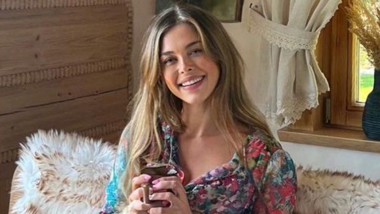 Joanna Opozda zabrała syna w góry