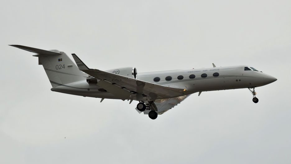 Gulfstream IV w standardowej wersji szwedzkich sił powietrznych - zdjęcie poglądowe