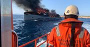 Luksusowy jacht stanął w płomieniach. Wielki pożar na Balearach