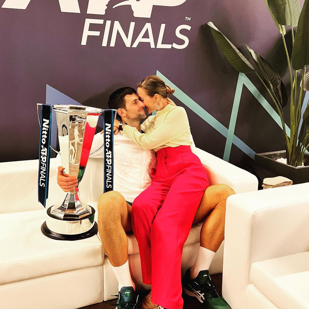 Novak Djoković z żoną