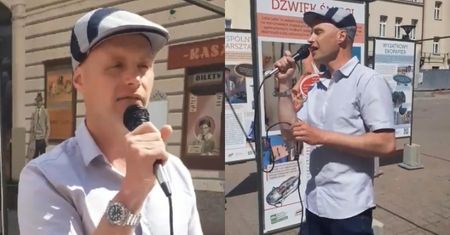 Syn Krzysztofa Krawczyka śpiewa NA ULICY piosenki ojca!