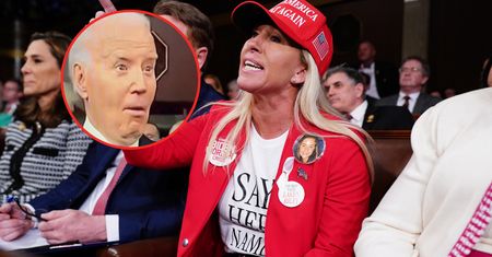 Biden aż zdębiał. Zwolenniczka Trumpa poleciała z ubiorem