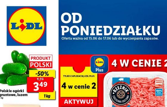 Zmienione gazetki reklamowe Lidla pokryte żelem antybakteryjnym