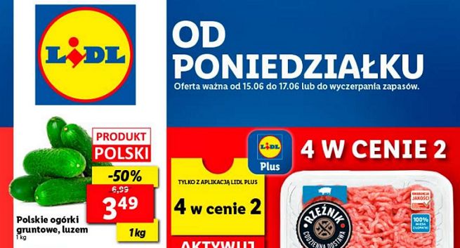 Zmienione gazetki reklamowe Lidla pokryte żelem antybakteryjnym