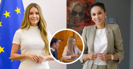 Małgorzata Rozenek i Omenaa Mensah z wizytą u Barbary Nowackiej. Internauci bezlitośni: "Ale żenada"