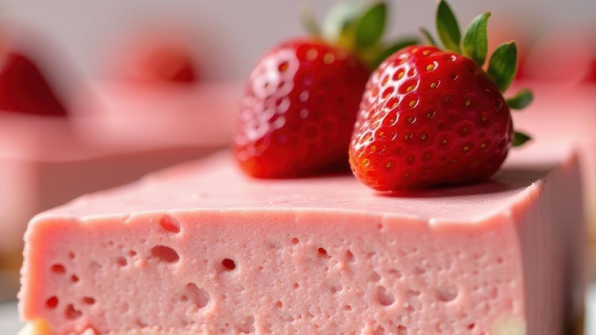 Ptasie mleczko w wersji truskawkowej