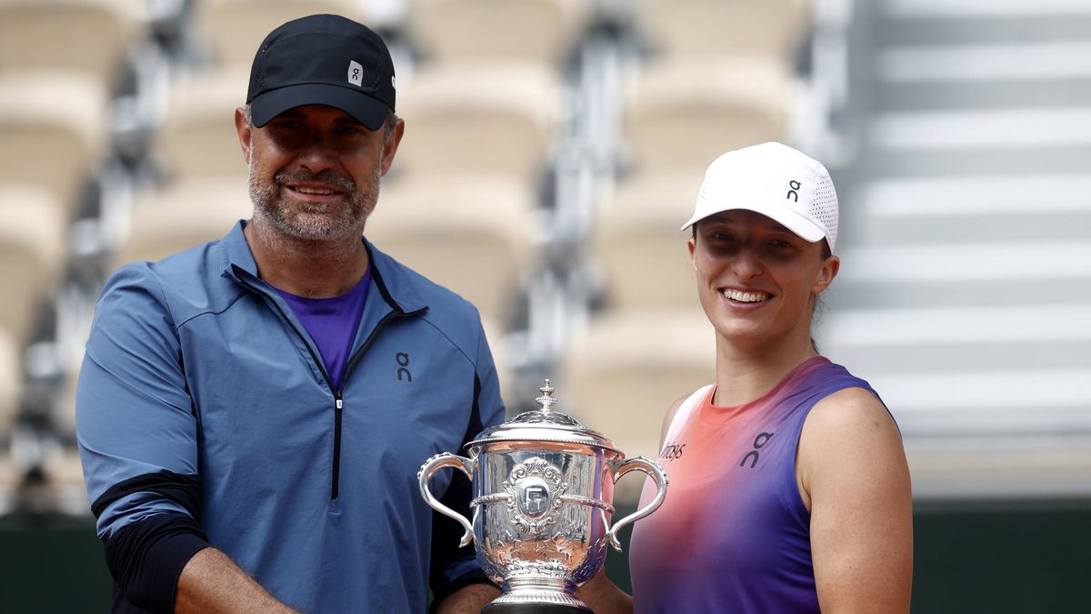 Tomasz Wiktorowski i Iga Świątek