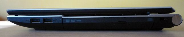 Acer Aspire V3-571 - ścianka prawa (2 x USB 2.0, napęd optyczny, Kensington Lock)