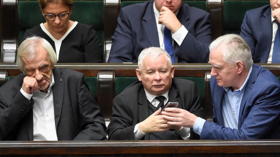 Ryszard Terlecki, Jarosław Kaczyński i Jarosław Gowin