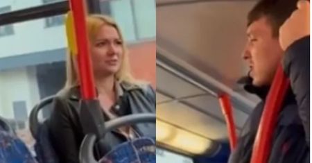 Próbował usiąść obok niej. Nagrano, jak zareagowała Brytyjka
