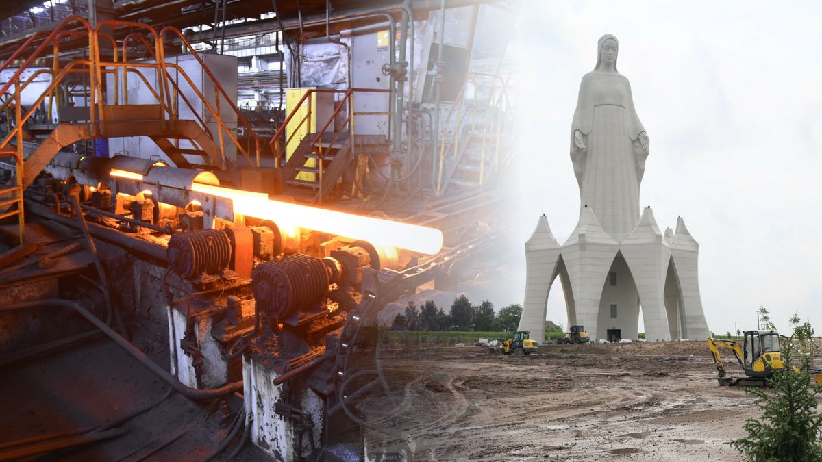 Spółka tnie etaty, właściciel buduje gigantyczny pomnik
