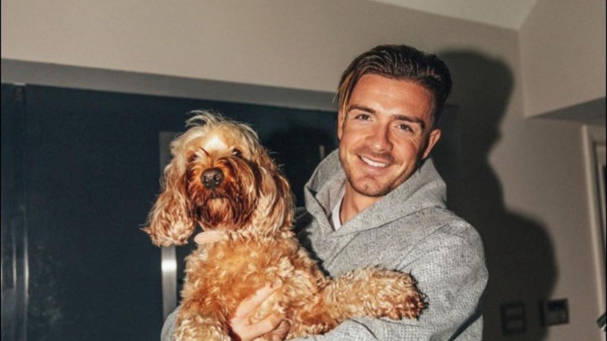 Jack Grealish na zdjęciu ze swoim psem