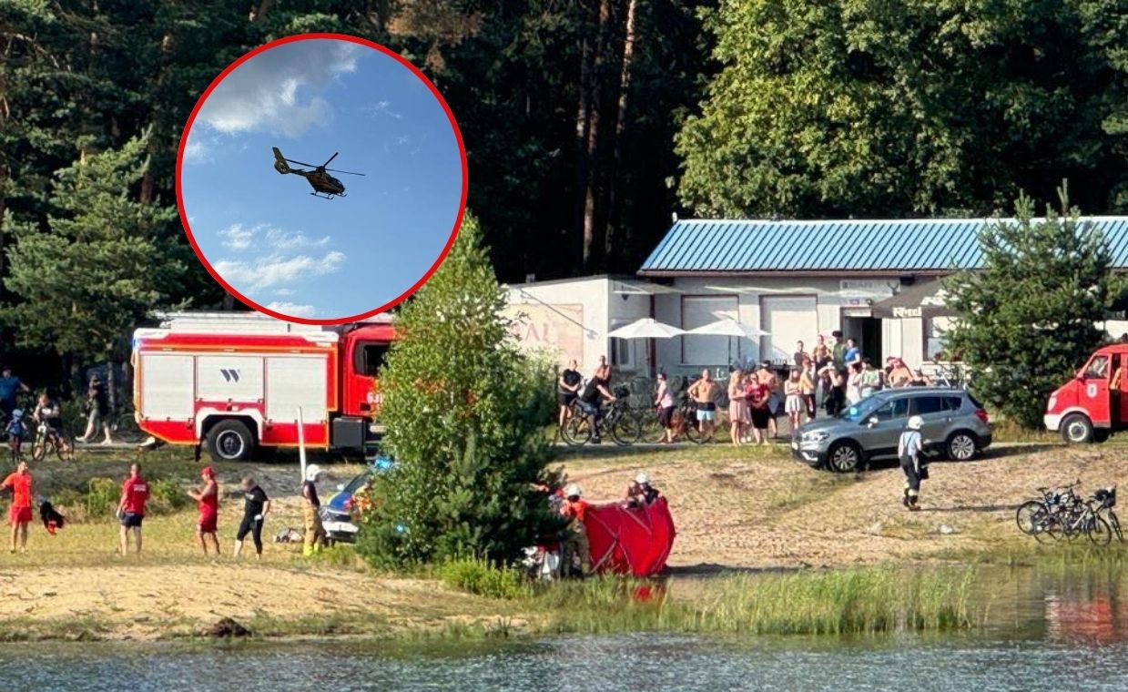 Akcja nad zalewem. Ojciec rzucił się na ratunek dziecku