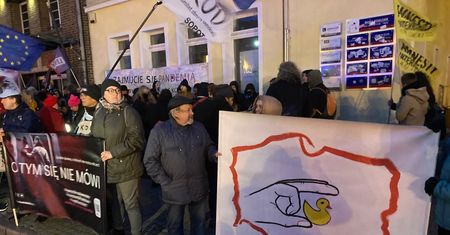 Protest w rocznicę wydania wyroku TK ws. aborcji w Gdańsku