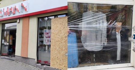 75-latek wysiadł nie tam, gdzie trzeba. Potem wybił szyby w całym mieście