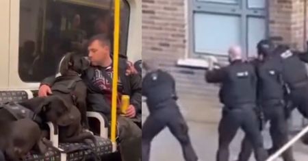 Ludzie oglądają i płaczą. Nagranie z Wielkiej Brytanii