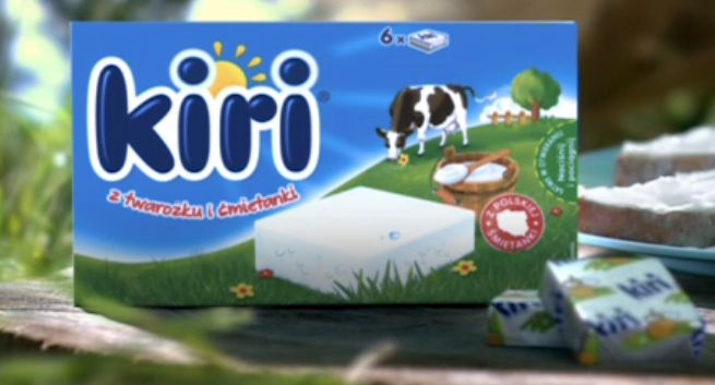 Serek Kiri w formie przekąski reklamowany jako „porcja przyjemności dla małych i dużych smakoszy” (wideo)