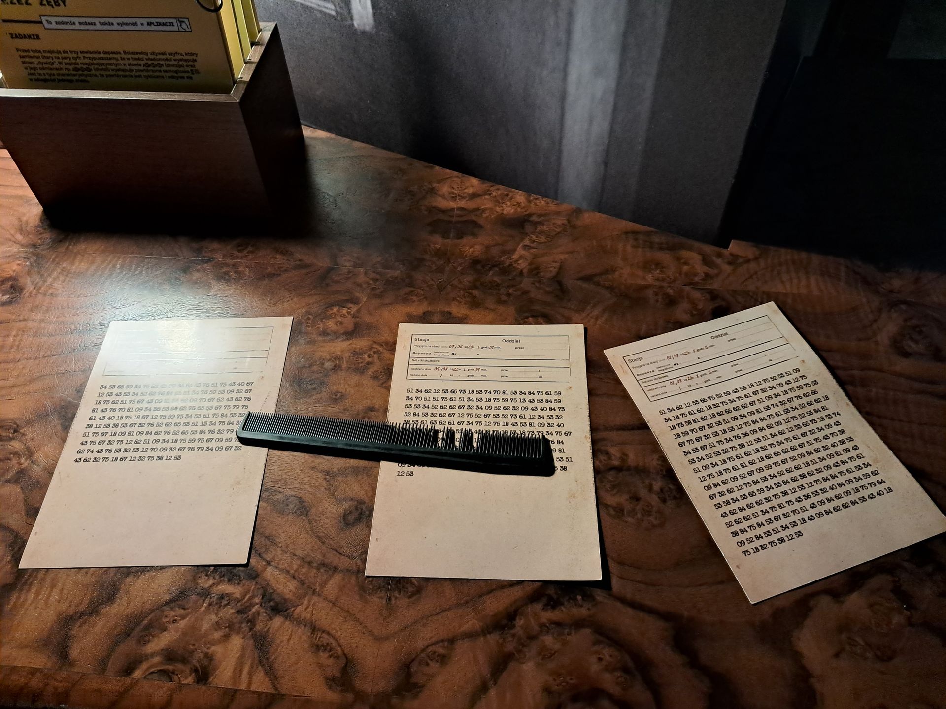 Eksponaty Centrum Szyfrów Enigma