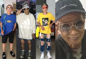 88-latka z Tajwanu stała się "ikoną miejskiego stylu"! "Może powinnam sobie zrobić tatuaż?" (ZDJĘCIA)