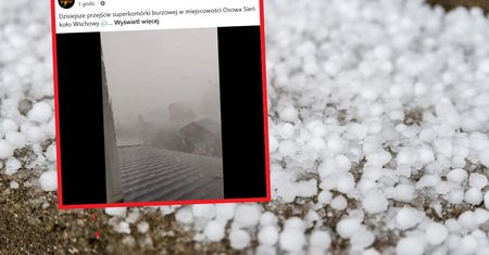 Gwałtowne burze nad Polską. Sypnęło gradem. Jest nagranie