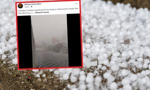 Gwałtowne burze nad Polską. Sypnęło gradem. Jest nagranie