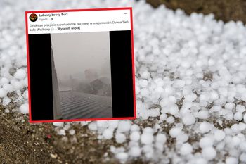 Gwałtowne burze nad Polską. Sypnęło gradem. Jest nagranie