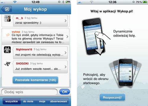 Wykop zadomowił się na iPhonie 2