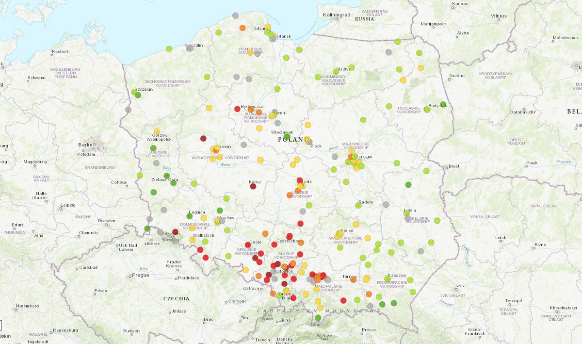 Stan na poniedziałek 13 grudnia o godz. 13.15 